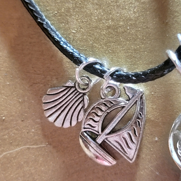 Coastal Stone Necklace With Charms - Picture 5 of 8